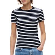 T-shirt Marine/Blanc Femme Tommy Hilfiger Slim
