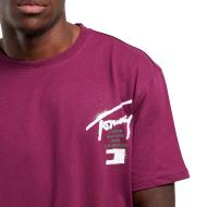 T-shirt Bordeaux Homme Tommy Hilfiger Graffiti vue 3
