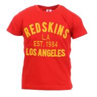 T-shirt Rouge Garçon Redskins MC pas cher