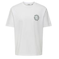 T-Shirt Blanc Homme Only & Sons Fred