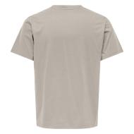 T-shirt Beige Homme Only & Sons Jeff vue 2