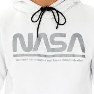 Sweat à capuche Blanc Homme Nasa 23H vue 3