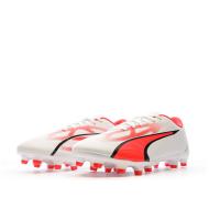 Chaussures de football Blanc/Rouge Homme Puma Ultra Play FG/AG 107423-01 vue 6