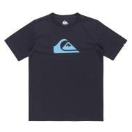 T-Shirt Marine Garçon Quiksilver Comp Logo pas cher