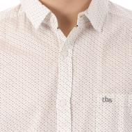 Chemisette Manches Courtes Blanche Homme TBS vue 3