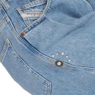 Jean Boyfriend Bleu Femme Diesel Concias vue 3