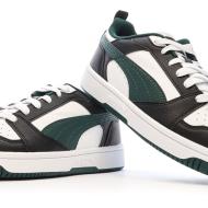 Baskets Noires/Vertes/Blanches Garçon Puma Rebound vue 7