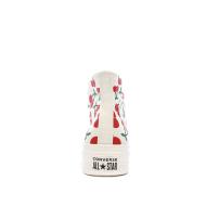 Baskets Ecru et Cerises Femme Converse Chuck Taylor All Star Lift vue 3