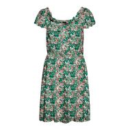 Robe Blanche/Verte à fleurs Femme Vero Moda Easy pas cher