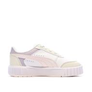 Basket Blanches/Mauves/Jaunes Fille Puma Carina Mia vue 2