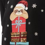 Sweat de Noel Noir Femme Only Onlyda Christmas vue 3