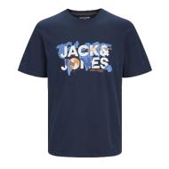 T-shirt Marine Homme Jack & Jones Dust pas cher