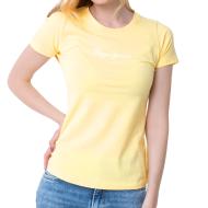 T-shirt Jaune Femme Pepe Jeans New Virginia