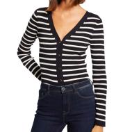 Gilet à rayures Marine/Blanc Femme Morgan Milia
