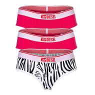 Lot de 3 Culottes Rose/Noir/Blanc Femme Diesel Mutande pas cher