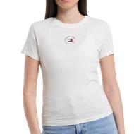 T-Shirt Blanc Femme Tommy Hilfiger Slim