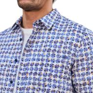 Camisa estampada azul para hombre Freeman Porter Jeremiah Daisies ver 2