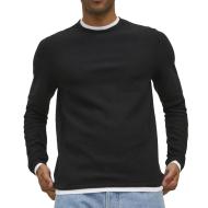 Pull Marine/Blanc Homme Jack & Jones Jortwinn pas cher