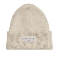 Bonnet Beige Mixte Tommy Hilfiger Linear Beanie pas cher