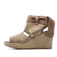 Sandales Compensées Taupe Femme Chattawak Charlotte pas cher