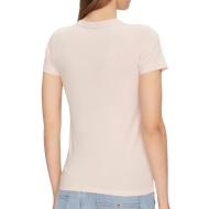 T-shirt Rose Femme Guess N Gj Ss Slim Flower vue 2