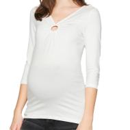 T-Shirt Manches Longues Blanc Mamalicious Lemoni pas cher