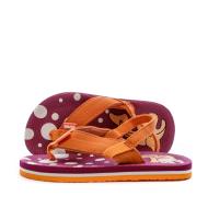 Tongs Orange et Prune Fille Cool Shoe Fish