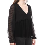 Blouse Noir Femme Teddy Smith Phylo pas cher