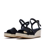 Tommy Hilfiger Women’s Black Heeled Sandals – Wedgeee Photo of the Espace des Marques %store% store - view of %key%