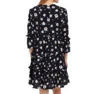 Robe Noir à fleurs Femme Vero Moda Easy vue 2