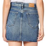 Jupe en Jean Bleu Femme Superdry Mini Skirt vue 2