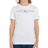 T-Shirt Blanc Garçon Tommy Hilfiger Essentialpol pas cher