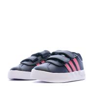 Baskets Bleu Bébé Adidas VL COURT 2.0 vue 6