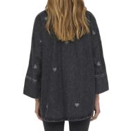 Chemise en Jean Noir Femme Only Grace 3/4 vue 2