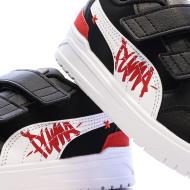 Zapatillas negras/blancas para niño Puma Shuffle Downtown ver 7