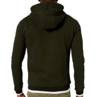 Sweat à capuche Zippé Vert Foncé Homme Teddy Smith Giclass Hoody vue 2