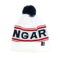 Bonnet blanc homme Hungaria Pompom pas cher