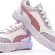 Basket Blanches/Mauves Fille Puma Carina Mia vue 7