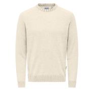 Pull Blanc Homme Only & Sons Seddy pas cher