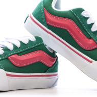 Baskets Verte/Rose Fille Vans Knu Skool vue 7