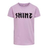 T-shirt Violet Fille Kids Only Julla pas cher