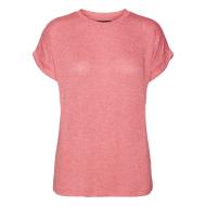 T-Shirt Rose Fuchsia Femme Vero Moda Brianna 10291353 vue 3