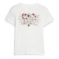T-shirt Blanc Fille Puma Mixmch pas cher