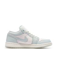 Baskets Bleu Clair/Écru Homme Nike Air Jordan 1 Low vue 2