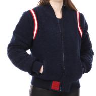 Bomber Bleu sherpa Femme Teddy Smith Banofa pas cher