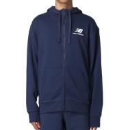 Sweat Zippé Marine Homme New Balance Essentials Stacked pas cher