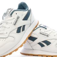 Baskets Blanc/Bleu Garçon Reebok Classic Leather 100033579 vue 7