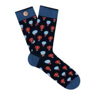 Paire de Chaussettes Marine/Rouge Homme Cabaia Josselin & Yassine pas cher