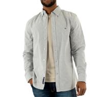 Chemise Rayures Vert/Blanc Homme Tommy Hilfiger Slim Stripes pas cher