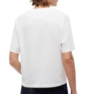 T-Shirt Blanc Tommy Hilfiger Badge vue 2